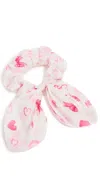 Loveshackfancy Bisous Scrunchie Rosey Dream In Rosey Dream
