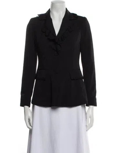 Pre-owned Loveshackfancy Blazer In Black