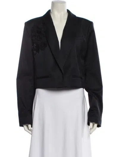 Pre-owned Loveshackfancy Blazer In Black