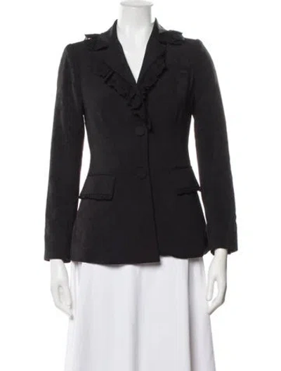 Pre-owned Loveshackfancy Blazer In Black