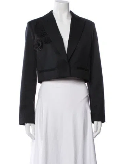 Pre-owned Loveshackfancy Blazer In Black