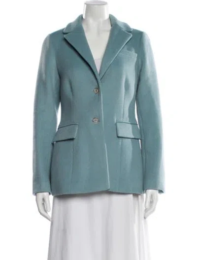 Pre-owned Loveshackfancy Blazer In Blue