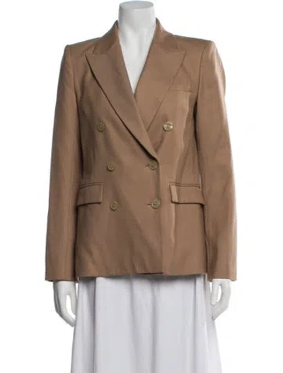 Pre-owned Loveshackfancy Blazer In Brown