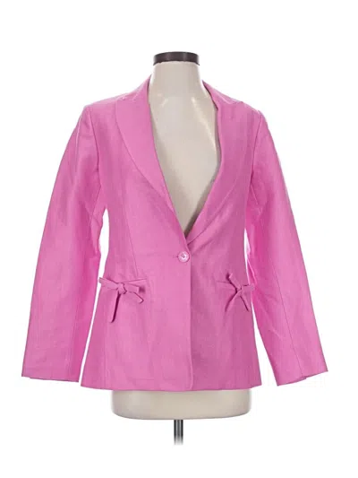 Pre-owned Loveshackfancy Blazer Jacket In Pink