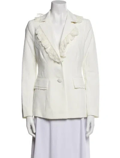Pre-owned Loveshackfancy Blazer In Neutral