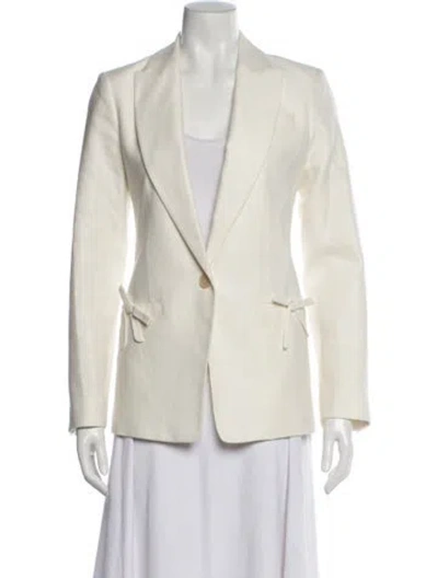Pre-owned Loveshackfancy Blazer In Neutral