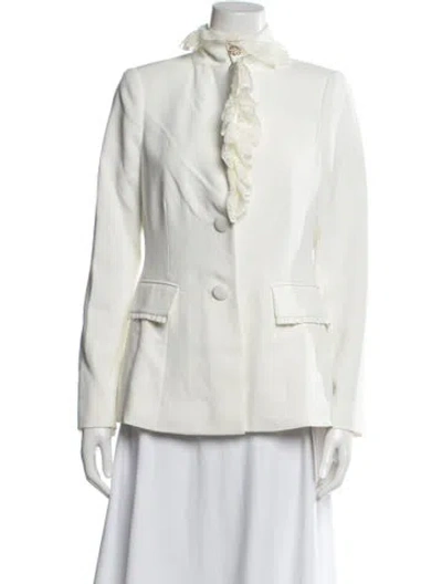 Pre-owned Loveshackfancy Blazer In Neutral