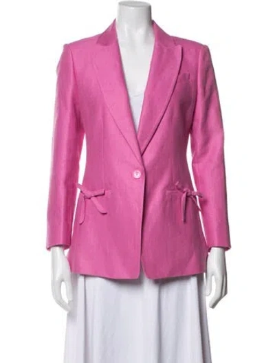 Pre-owned Loveshackfancy Blazer In Pink