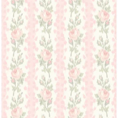 Loveshackfancy Blooming Heirloom Rose 33' L X 20.5'' W Wallpaper Roll In Pink