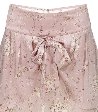 Loveshackfancy Blythe Skirt Woodrose In Pink
