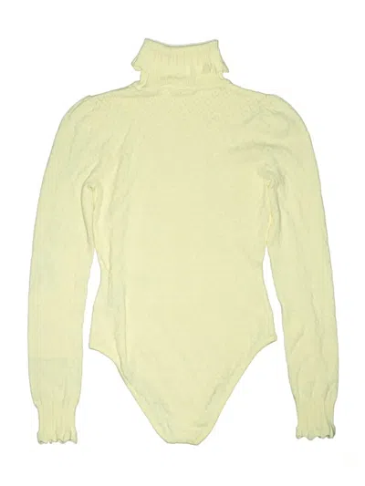 Pre-owned Loveshackfancy Bodysuit In Yellow