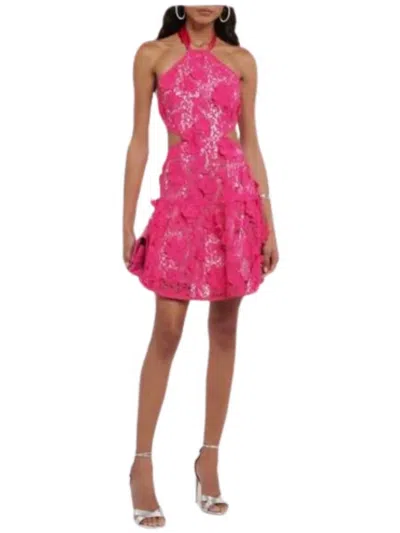 Loveshackfancy Bohima Floral Halter Mini Dress In Multi