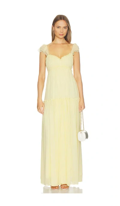 Loveshackfancy Bourge Dress In Yellow