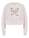Loveshackfancy Bow-embellished Sweatshirt In Pink
