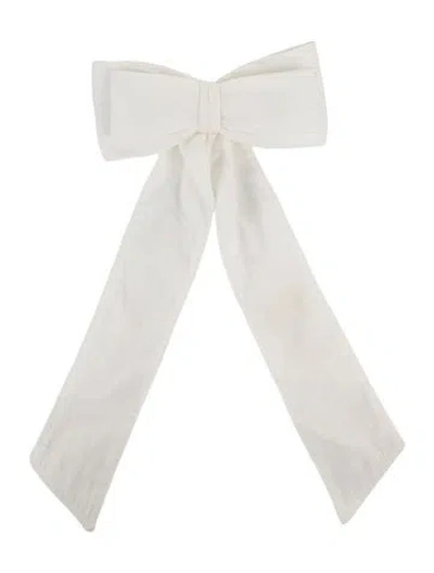 Pre-owned Loveshackfancy Bow In Neutrals