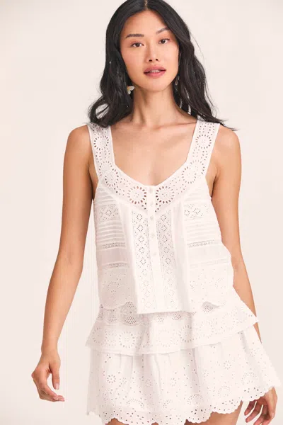 Loveshackfancy Breccan Tank Antique White