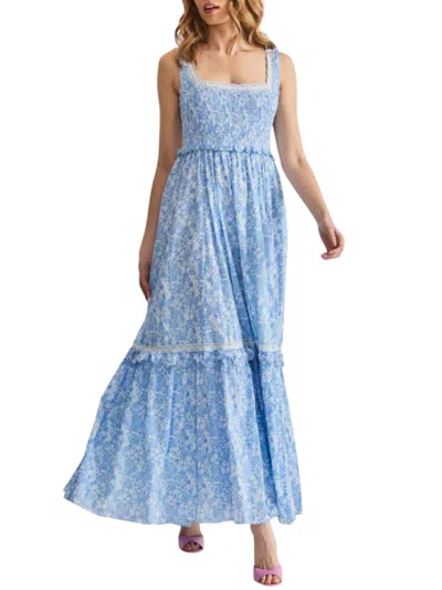 Loveshackfancy Brentlin Dress In Spa Blue
