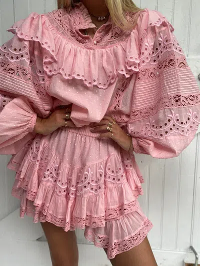 Loveshackfancy Briella Skirt Pink Grace