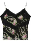 Loveshackfancy Brimsley Tank Top In Black