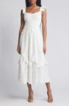 Loveshackfancy Brin Smocked Sundress In Bright White