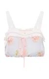 Loveshackfancy Broca Top In Multi