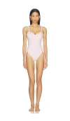 Loveshackfancy Brooksie Swimsuit In Neutral