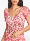 Loveshackfancy Bryant Floral Ruffled Shirt In Pink
