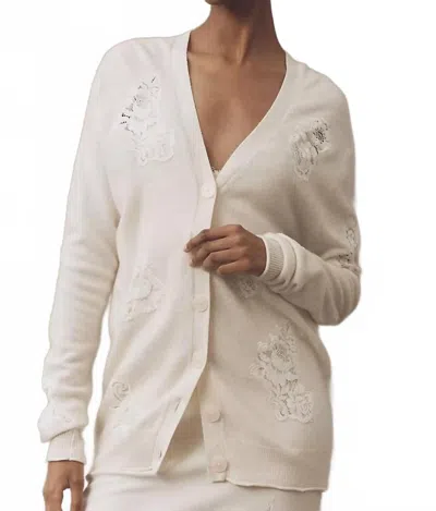Loveshackfancy Brynnella Cardigan In Ivory In Neutral