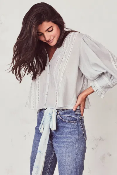 Loveshackfancy Cailin Top Riviera In White