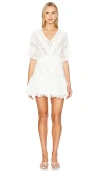 Loveshackfancy Calamina Lace Minidress In 亮白