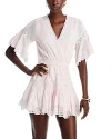 Loveshackfancy Calamina Lace Trim Pintuck Dress In Lilac Hand Dye