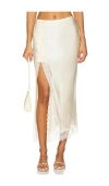 Loveshackfancy Calder Skirt In White