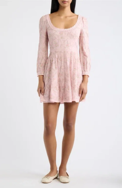 Loveshackfancy Calivra Cotton Minidress In Multi