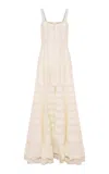 Loveshackfancy Calyx Lace Cotton Maxi Dress In Neutral