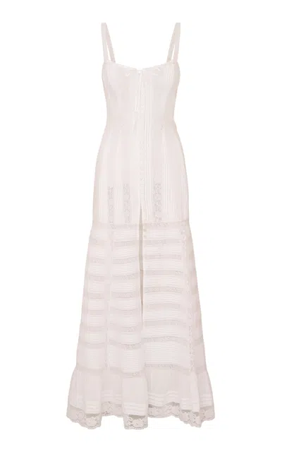 Loveshackfancy Calyx Lace Cotton Maxi Dress In Pink