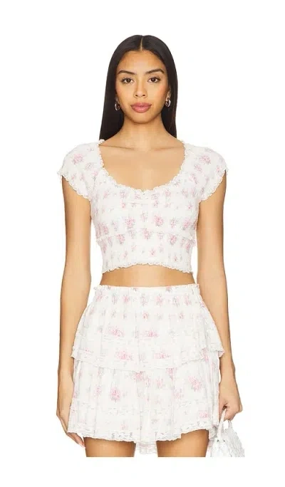 LOVESHACKFANCY CAMBRON TOP