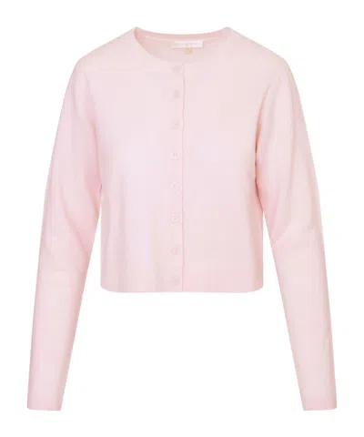 Loveshackfancy Cameryn Button-front Cashmere Cardigan In Pink