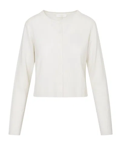 Loveshackfancy Cameryn Button-front Cashmere Cardigan In White