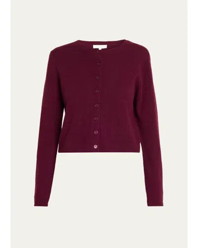 Loveshackfancy Cameryn Cashmere Cardigan In Roasted Pomegranate