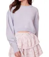 Loveshackfancy Candela Pullover Sweater In Ice Blue In Blue