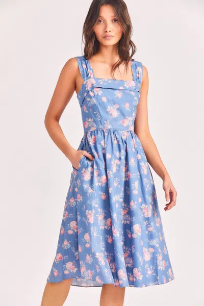 Loveshackfancy Carmine Dress Faded Denim