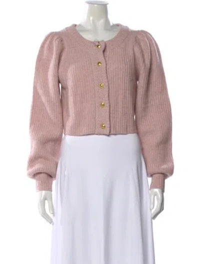 Pre-owned Loveshackfancy Cashmere Crew Neck Sweater In Pink