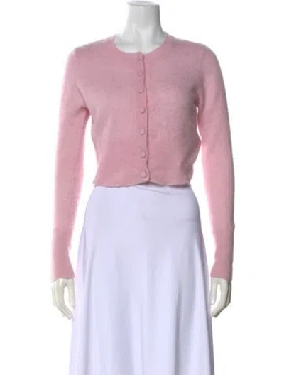 Pre-owned Loveshackfancy Cashmere Crew Neck Sweater In Pink