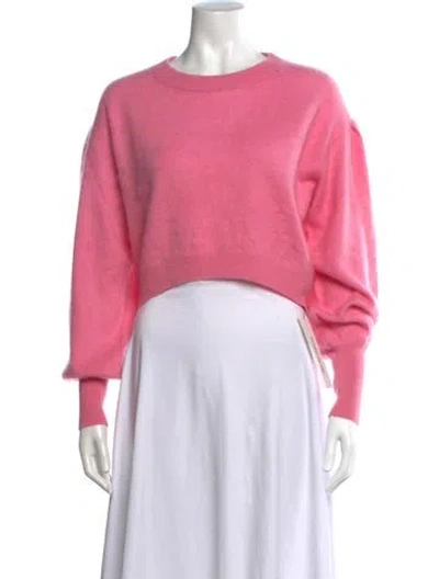 Pre-owned Loveshackfancy Cashmere Crew Neck Sweater In Pink