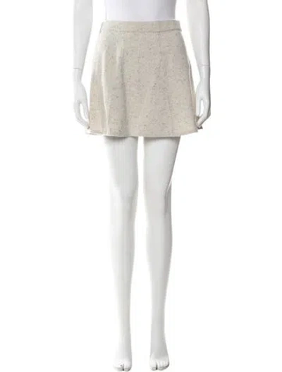 Pre-owned Loveshackfancy Cashmere Mini Skirt In Blue