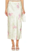 Loveshackfancy Castle Skirt In Peachy Sage In Peachy Sage