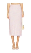Loveshackfancy Castle Midi Skirt In Candy Fluff In Pink