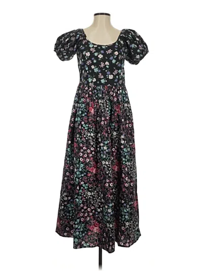 Pre-owned Loveshackfancy Casual Dress In Black
