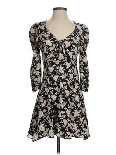 Pre-owned Loveshackfancy Casual Dress In Black