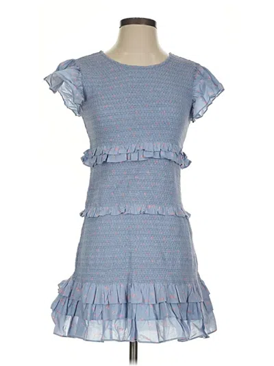 Pre-owned Loveshackfancy Casual Dress In Blue